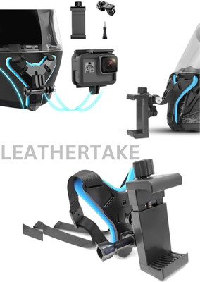 LEATHERTAKE Helmet Strap Camera Mount(Black, Blue)