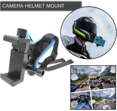 LEATHERTAKE Helmet Strap Camera Mount(Black, Blue)