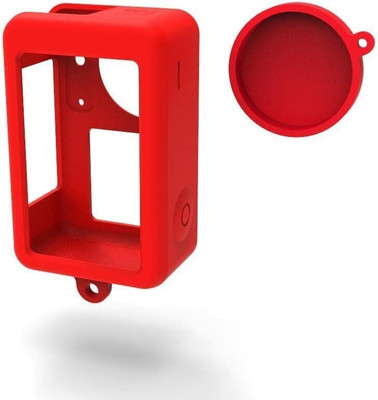 Action Pro Flat Surface Grip Camera Mount(osmo Action 3 Silicone Protective Case Lens Cap Red)