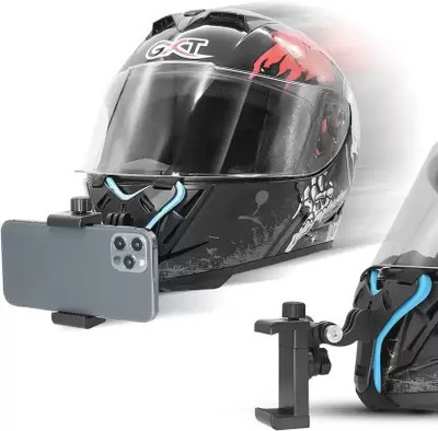 Like Star Helmet Jaw Clamp Camera Mount(Black, Blue)