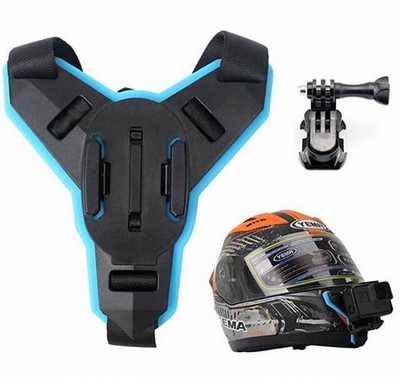 Celltune Helmet Strap Camera Mount(Blue, Black)