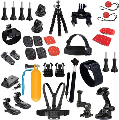 Action Pro Flat Surface Grip Camera Mount(Kit for GoPro Hero 10 9 8 7 6 5 4 3+ Session Accessory Bundle Set)