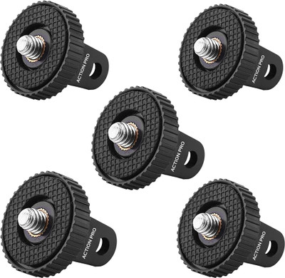 Action Pro Pole Mount Soft Top Camera Mount(Stainless Steel Tripod Mount Adapter (Pack Of 5))