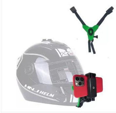 TECHGEAR Helmet Jaw Clamp Camera Mount(Black)