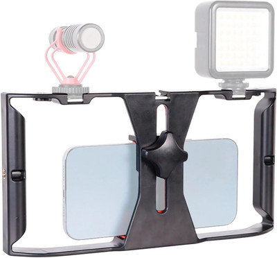 USPOT Extension Arm Grip Camera Mount(Black, Red)