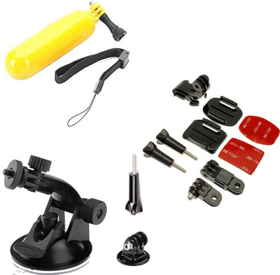 quikprof Helmet Suction Camera Mount(Black)
