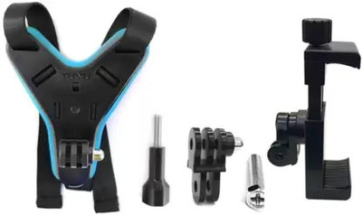Mehra Enterprises Helmet Jaw Clamp Camera Mount(Black, Blue)