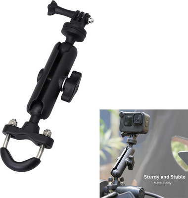 RACER'S EDGE Handlebar Flat Placement Camera Mount(Black)