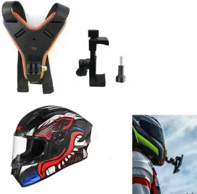 Celltune Helmet Jaw Clamp Camera Mount(Black)