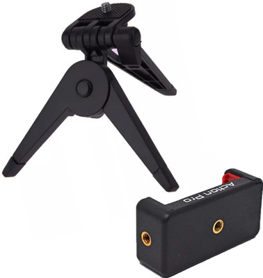 Action Pro Flat Surface Flat Placement Camera Mount(Portable Folding Tripod with Mobile Phone Holder For GoPro Hero 11 10 9 8 7 6 5)