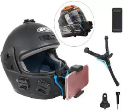 ASTOUND Helmet Strap Camera Mount(Black and Blue)
