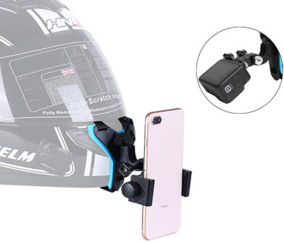 SHAH ENTERPRISES Helmet Strap Camera Mount(BLACK & BLUE COMBINATION)