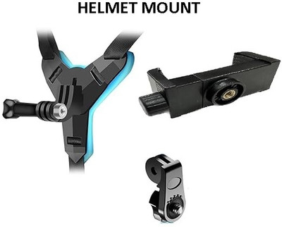 Golden Fox Helmet Strap Camera Mount(Black, Blue)