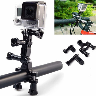 Action Pro Handlebar Grip Camera Mount(Bike Handlebar Seatpost Clamp with Three-Way Adjustable Pivot Arm)