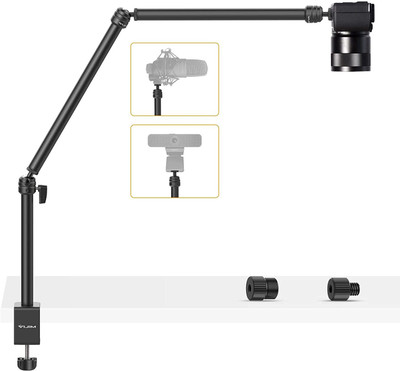 Hiffin Pole Mount Jaw Clamp Camera Mount(Black)