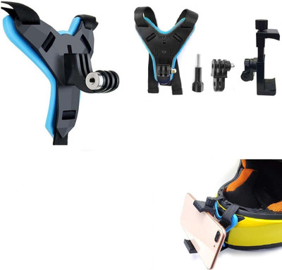 SRPHERE Helmet Strap Camera Mount(BLUE BLACK)