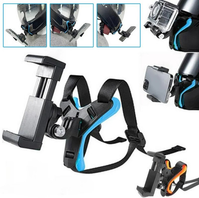 Atonyak Helmet Strap Camera Mount(Blue, Black)
