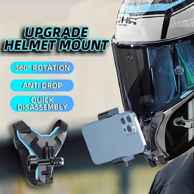 KGMZONE Helmet Strap Camera Mount(Blue, Black)
