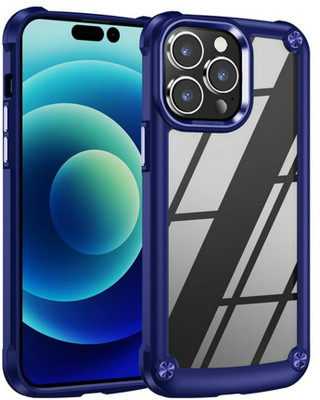Action Pro Body Flat Placement Camera Mount(IPhone 15 Pro Case Military-Grade Protection , Clear Blue)