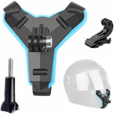 ASRYD Helmet Jaw Clamp Camera Mount(Blue)