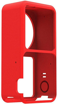 Action Pro Flat Surface Grip Camera Mount(Silicon Protective Case Compatible with DJI Action 2 Sports Camera (Red))