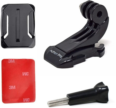 Action Pro Helmet Grip Camera Mount(Black Red)