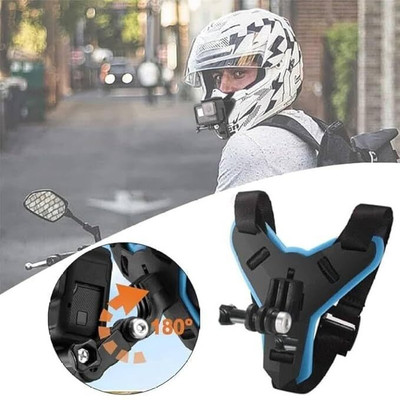 Golden Fox Helmet Strap Camera Mount(Black, Blue)