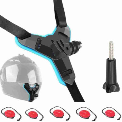 quikprof Helmet Flat Placement Camera Mount(Black, Blue)