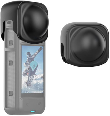 Action Pro Cap Grip Camera Mount(Slicone Lens Cover for Insta360 X4, Anti-Scratch Silicone Lens Cover Protector)