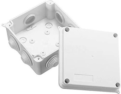 VS Mart Wall Flat Placement Camera Mount(cctv outdoor Waterproof Junction Box 100×100×70 IP55 High-quality ABS material)