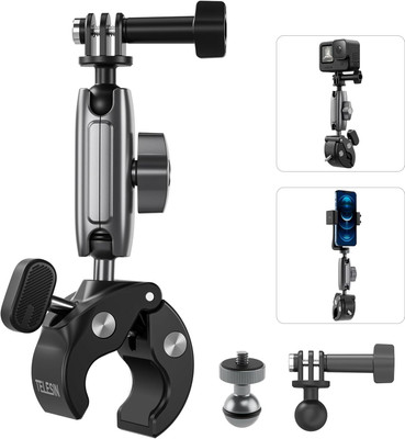 Adofys Handlebar Jaw Clamp Camera Mount(Black)