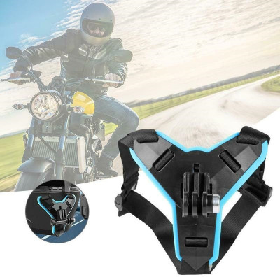 ASTOUND Helmet Strap Camera Mount(Black and Blue)