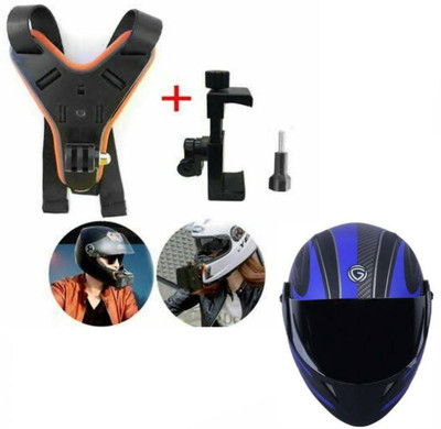 SHOWRIDE Helmet Strap Camera Mount(Black, Orange)