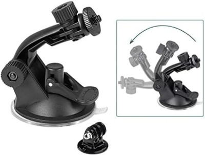 TECHGEAR Bendable Neck Suction Camera Mount(Black)