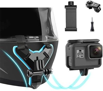 Golden Fox Helmet Strap Camera Mount(Black, Blue)