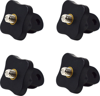 Action Pro Flat Surface Grip Camera Mount(Plastic Tripod Accessories Standard 1/4 inches Thread AEE Adapter (Pack Of 4))