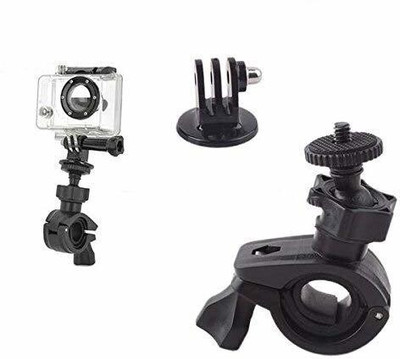 Action Pro Handlebar Stand Camera Mount(O Bike Mount Holder Compatible with GoPro Insta 360 SJCAM Yi 4K Eken Noise Play)