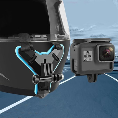 Golden Fox Helmet Strap Camera Mount(Black, Blue)