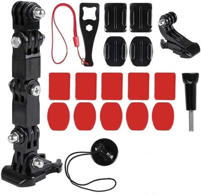Action Pro Helmet Grip Camera Mount(Black, Red)