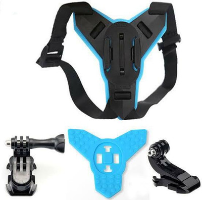 SHOWRIDE Helmet Jaw Clamp Camera Mount(Black, Blue)