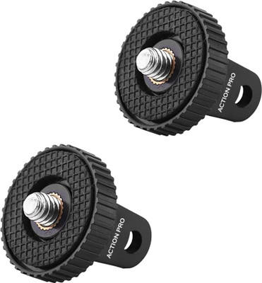 Action Pro Pole Mount Soft Top Camera Mount(Stainless Steel Tripod Mount Adapter (Pack Of 2))