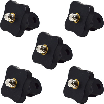 Action Pro Flat Surface Grip Camera Mount(Plastic Tripod Accessories Standard 1/4 inches Thread AEE Adapter (Pack Of 5))