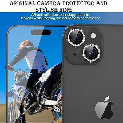 Vinylzone Back Camera Lens Ring Guard Protector for 15PRO |15PROMAX 9H Hardness Tempered Glass Screen Guard Protector Anti-Scratch 1(Pack of: 1)