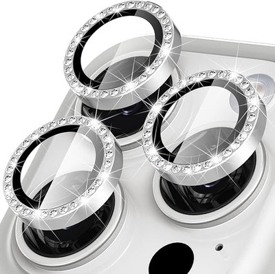 Vinylzone Back Camera Lens Ring Guard Protector for 15PRO |15PROMAX 9H Hardness Tempered Glass Screen Guard Protector AntiScratch 11(Pack of: 1)