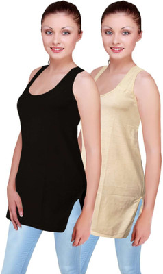 HAPPILO CREATIONS Women Camisole Bodysuit(Pack of 2)