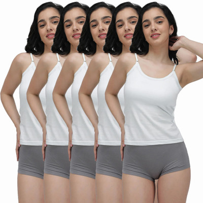 AMUL COMFY Women Camisole(Pack of 5)