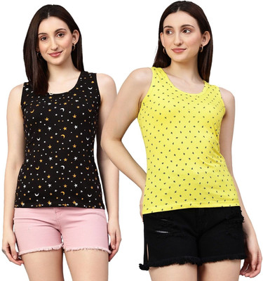 UNFLD Casual Printed Women Multicolor Top