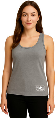 Mr Lier Casual Solid Women Grey Top