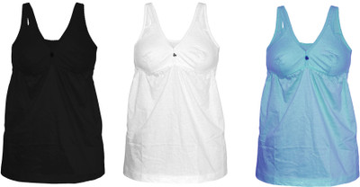 BOLD BRAIN Women Chemise(Pack of 3)