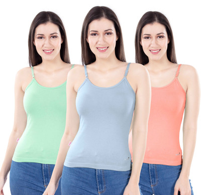 Digsel Cool Cotton Women Camisole(Pack of 3)